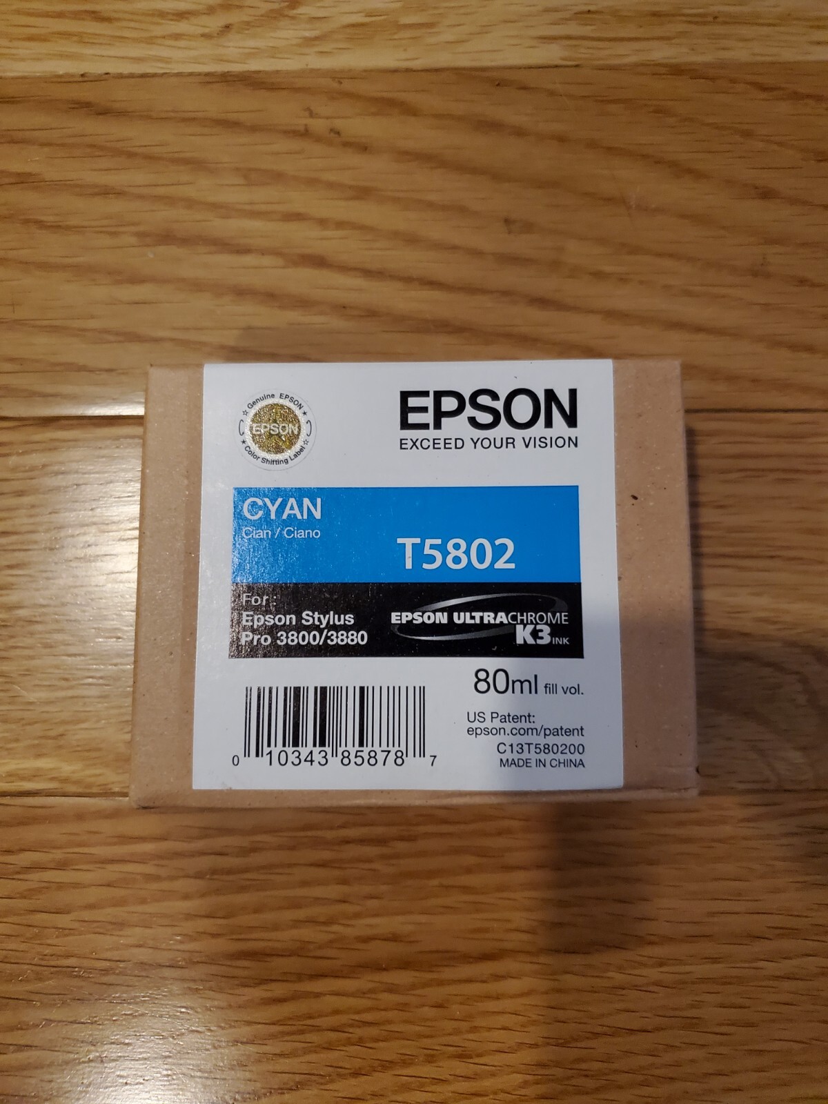 NEW SEALED Genuine EPSON Cartridge T5802