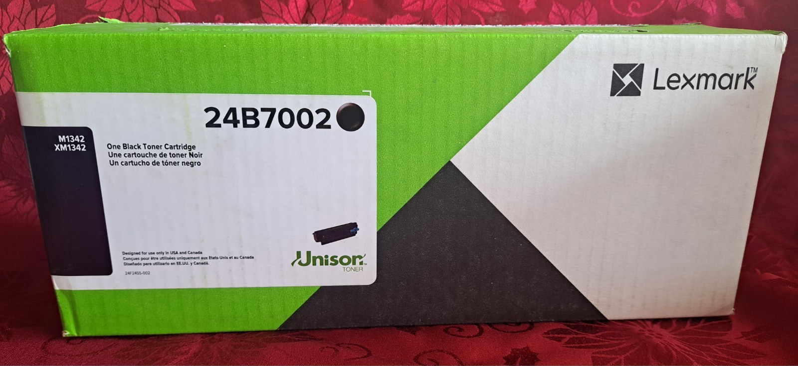 Lexmark 24B7002 Unison Black Toner Cartridge for M1342 XM1342