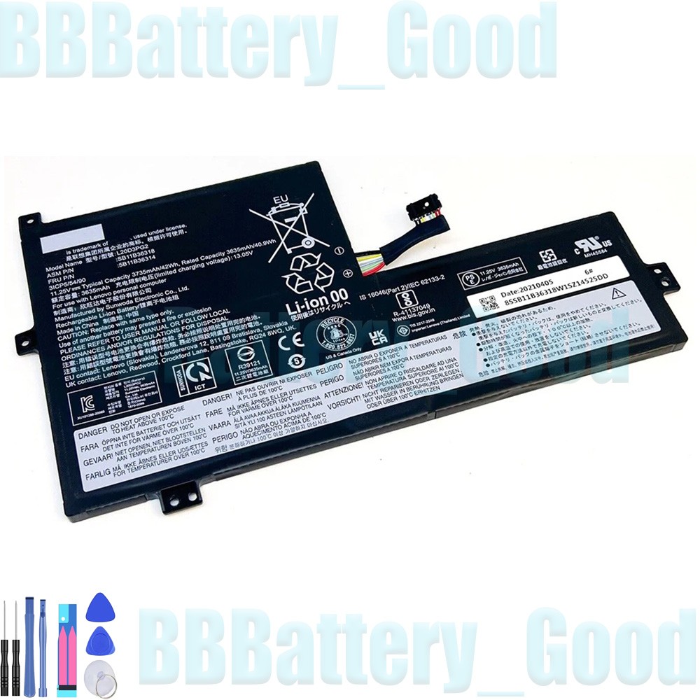 L20D3PG2 L20L3PG2 REPLACEMENT BATT FOR LENOVO CHROMEBOOK 500E GEN 3 5B11B36309