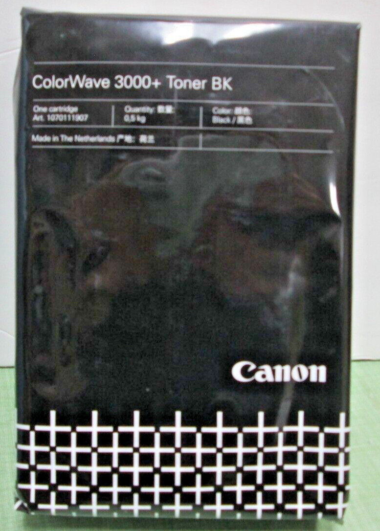 New Sealed 1070111907 Canon Colorwave 3000+ Black Toner PEARLS  Fast 