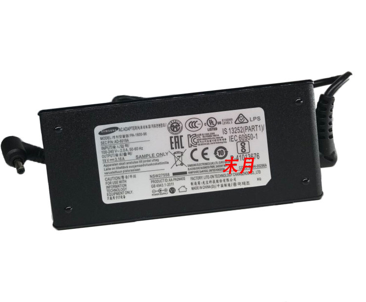 Original Samsung AC Adapter 60W for Notebook 9 Pro NP940X5N-X01US PA-1600-96