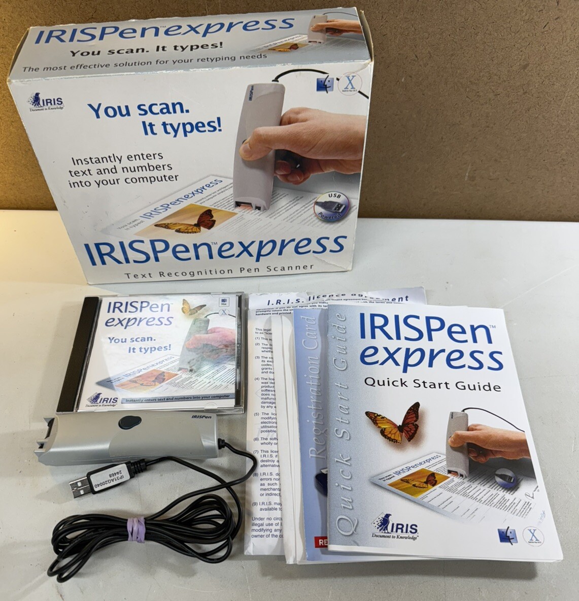 IrisPen Express Text Recognition Pen Scanner for Text & Numbers Hand Held CIB