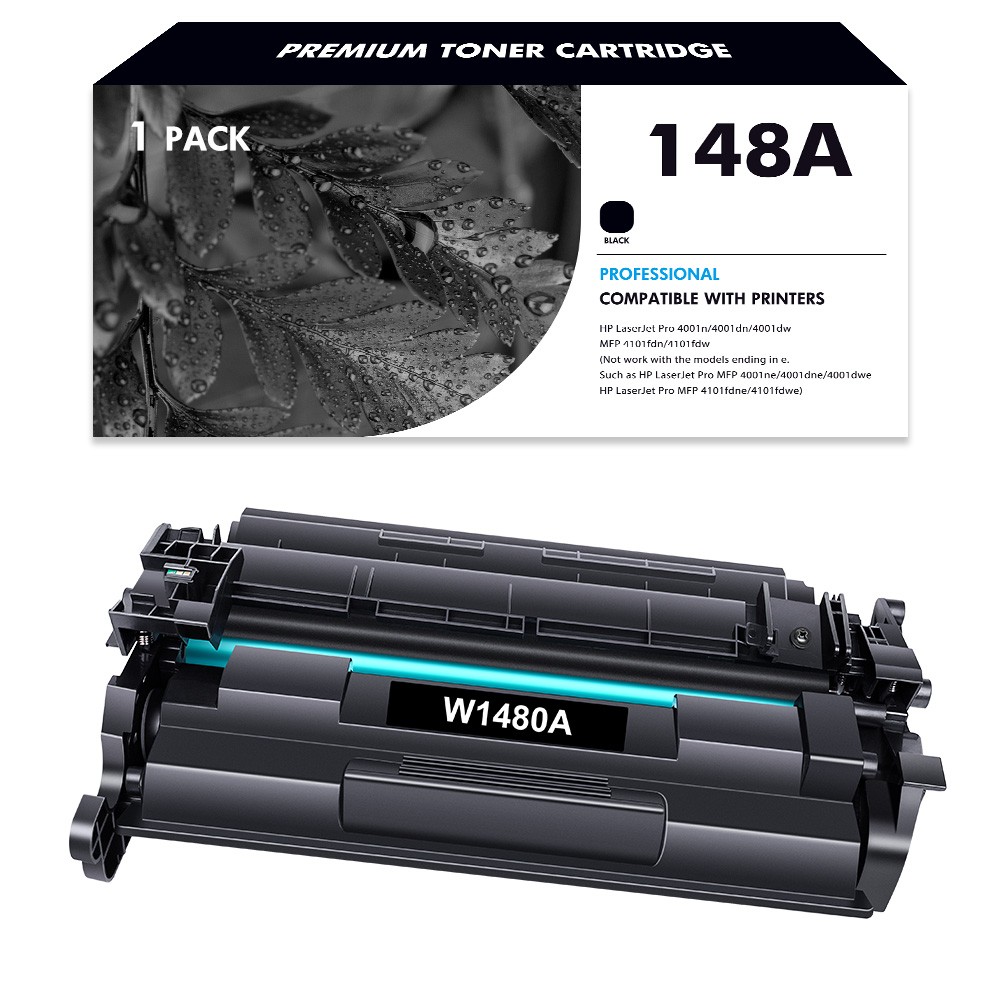 148A High Yield Toner 1 Pack w/ Chip 3000 Pages Compatible HP W1480A 4001 4101