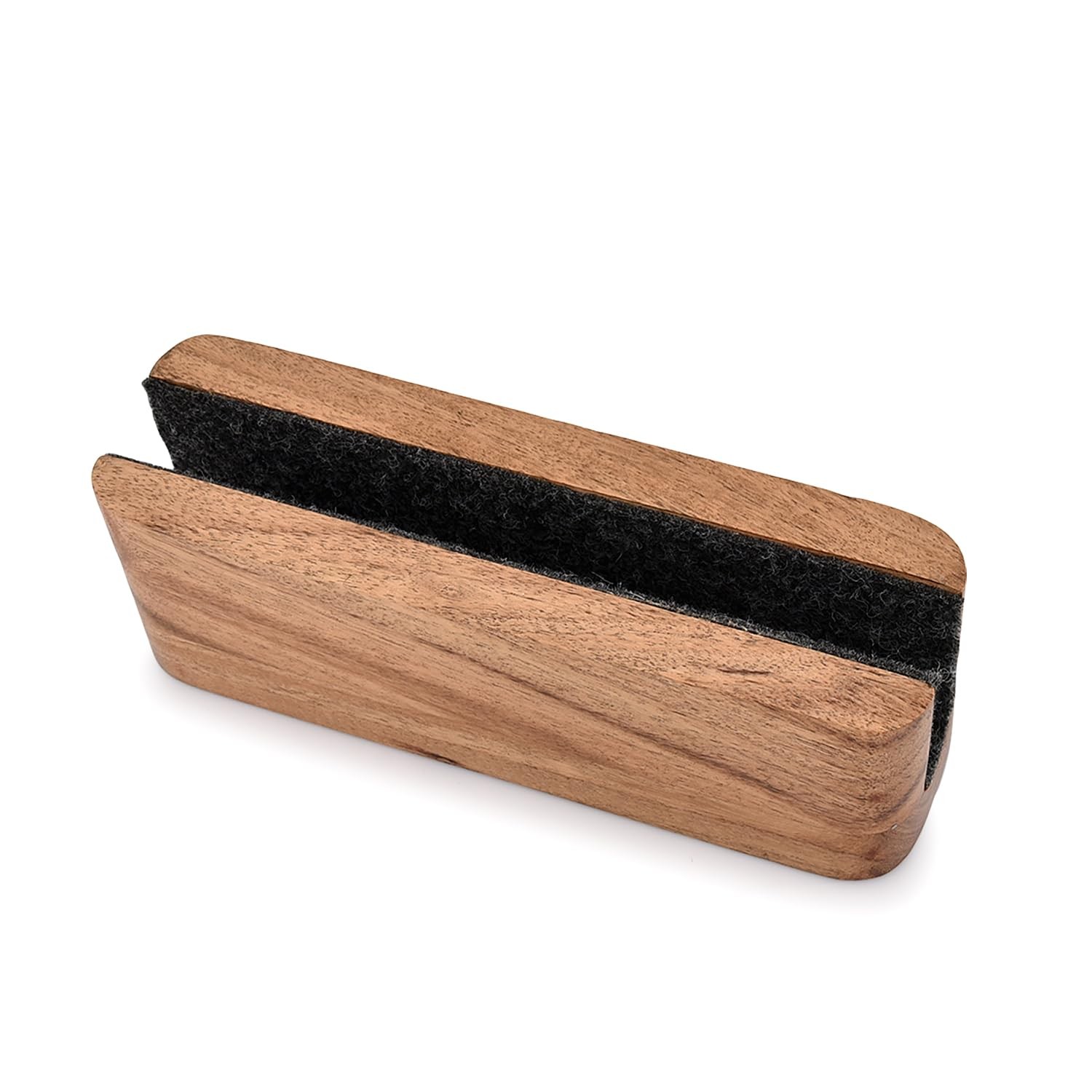 Laptop Holder Acacia Wood Vertical Laptop Stand for Desk Compatible with Appl...