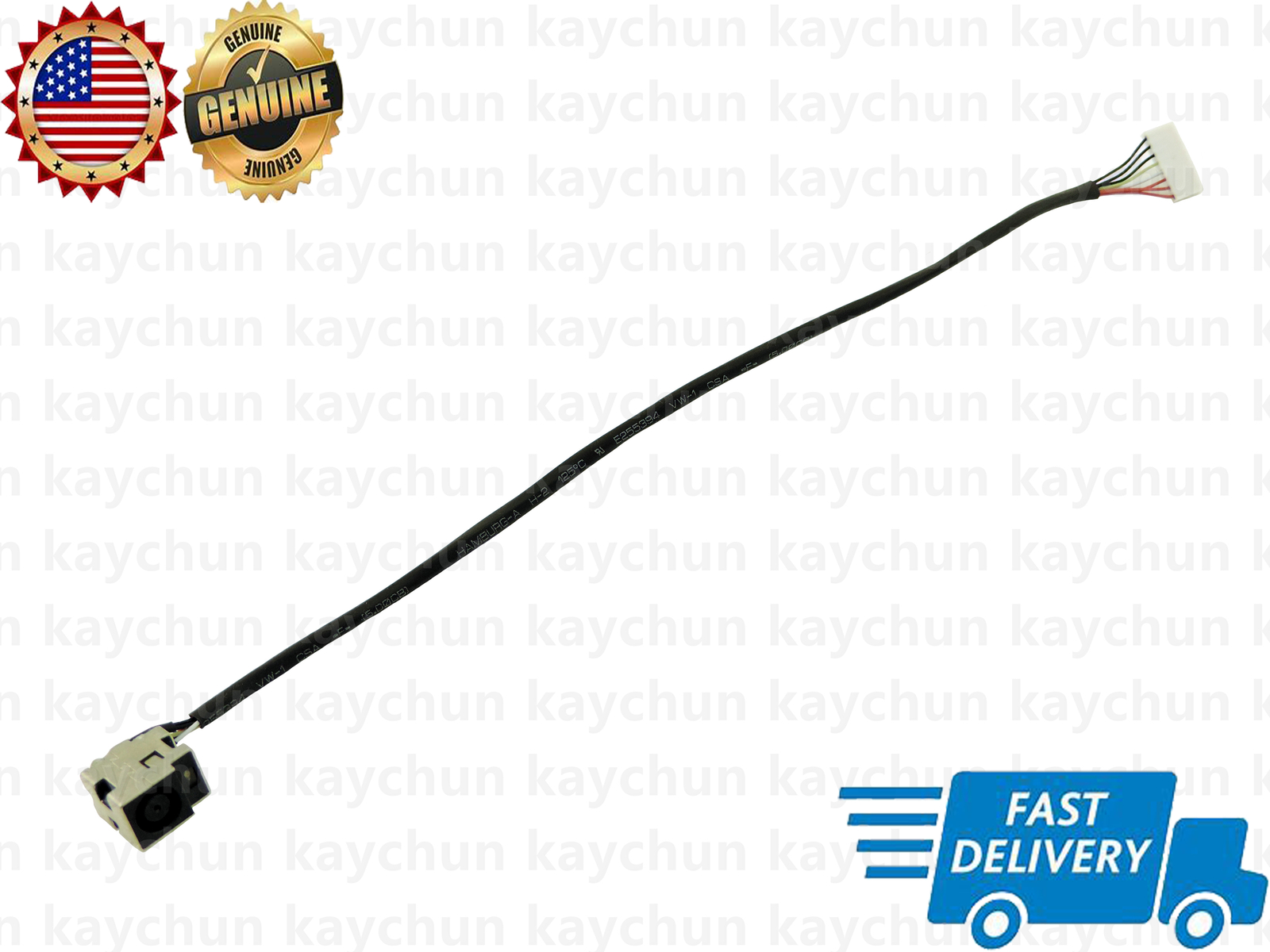 Original DC power jack in cable harness  for HP Pavilion HDX16 X16 X16T-1200  