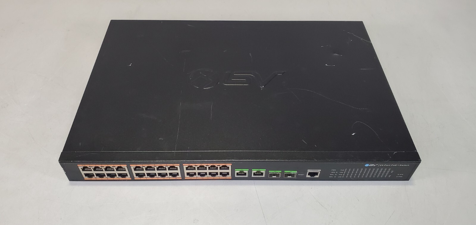BV-Tech 26 Port PoE Managed Switch 24 PoE+ Ports|2 Gigabit Ethernet 220W