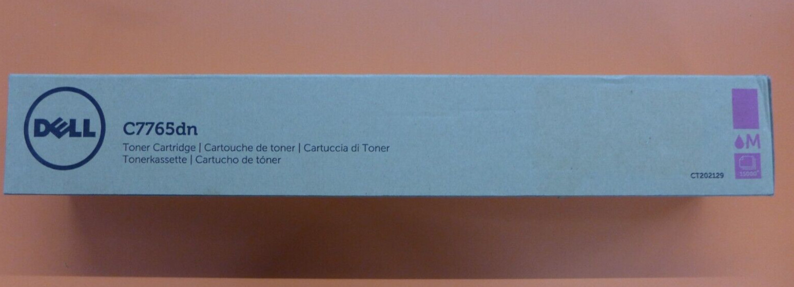 New Genuine Dell C7765dn Magenta Toner Cartridge CT202129 H10TX