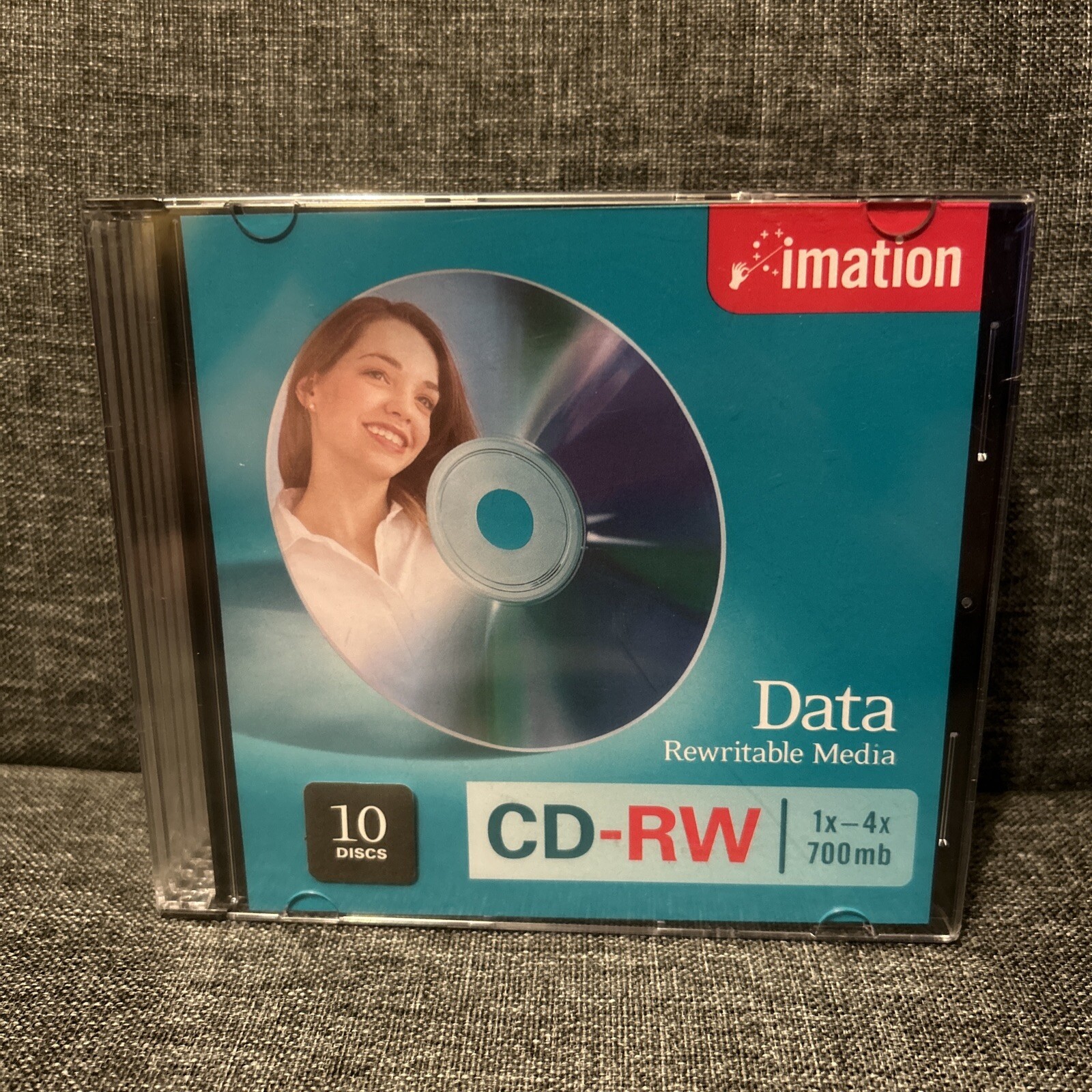 New Imation 10 pack CD-RW blank discs 700 mb Data storage Rewritable Media
