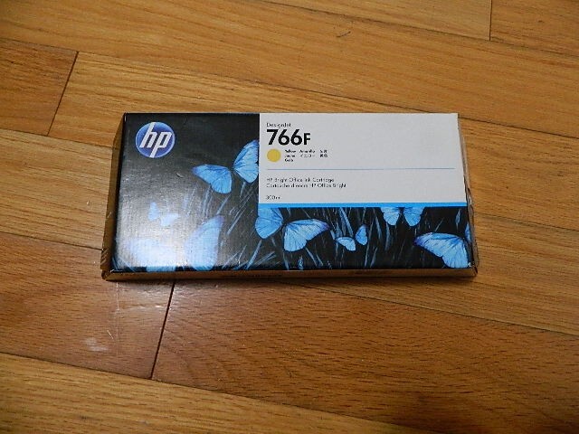 2023 GENUINE HP 766F YELLOW 300ML INK CARTRIDGE 1XB31A DesignJet XL 3600 MFP NEW