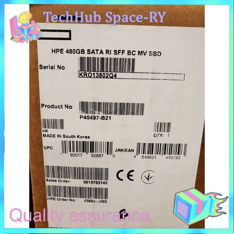 P40497-B21 P41522-001 HPE 480GB 2.5" SATA 6G SSD Gen10 Plus V2 Solid State