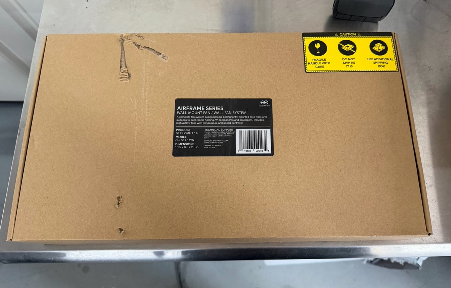 AIRFRAME T7-N, Cooling Fan System 17" Intake, for AV Equipment Rooms & Closets