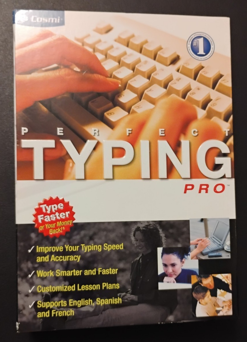 Cosmi Perfect Typing Pro Windows 98 SE/ME/2000/XP 2005 Software - New and Sealed