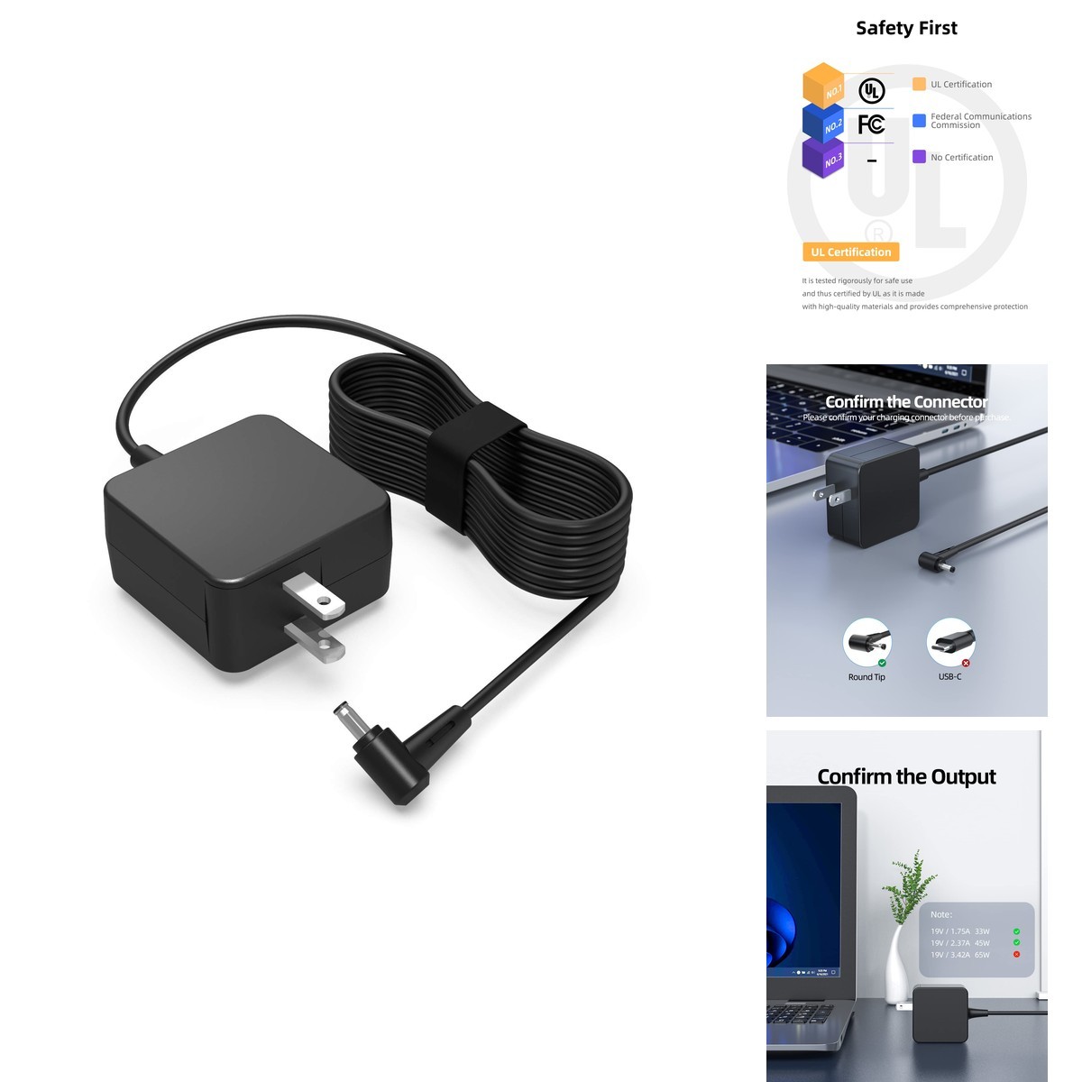 45W AC Charger Nicpower ADP190237U for Asus Vivobook 15 F510 F512