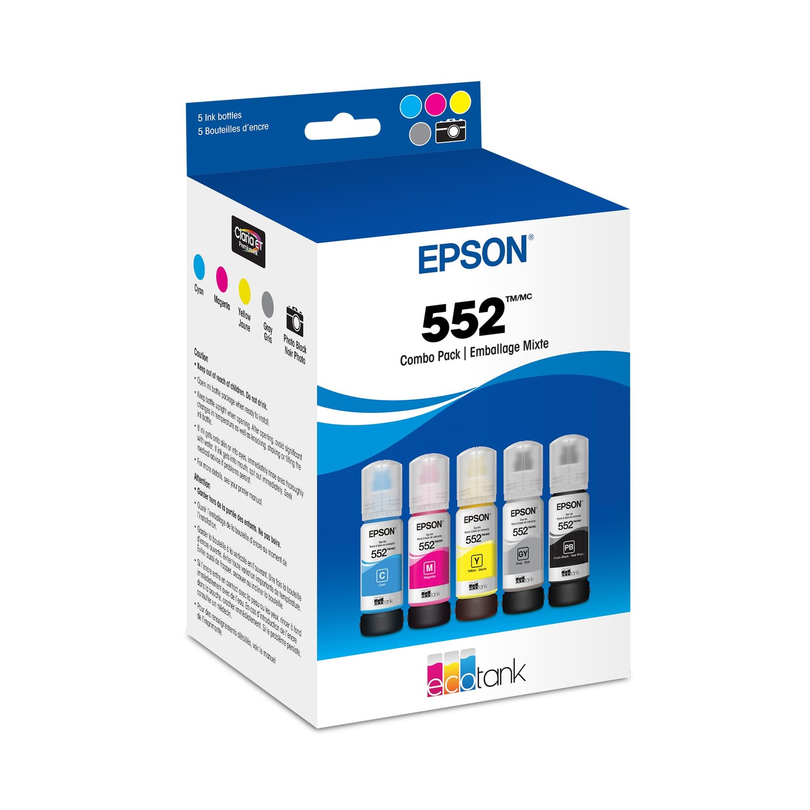 Epson Claria ET Premium Ink High Capacity Multi Pack for EcoTank Printers