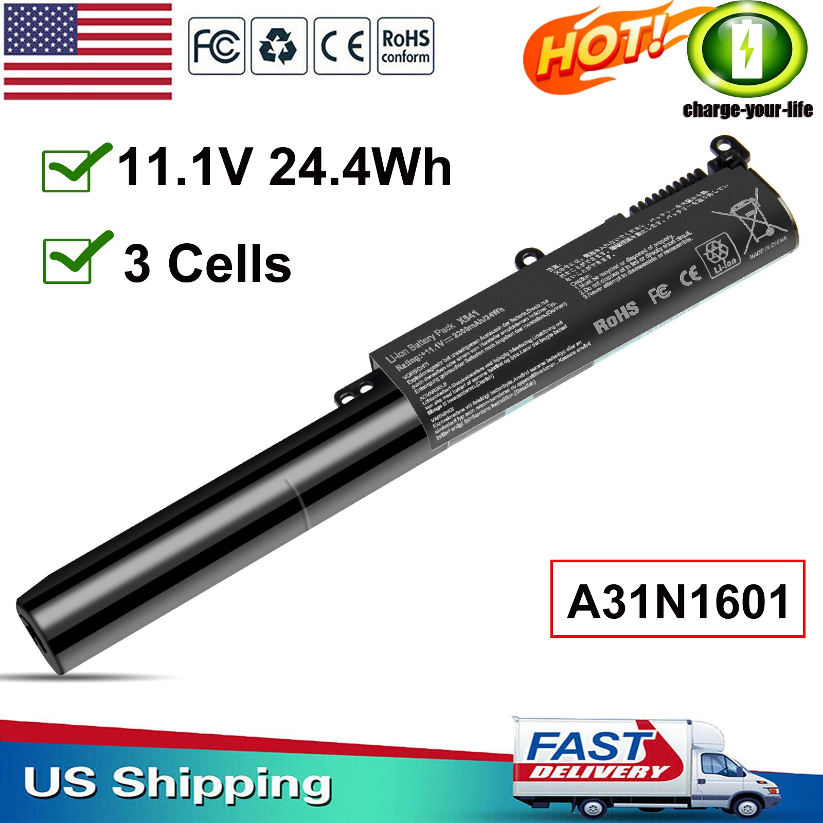 ✅A31N1601 Battery For ASUS X541 X541S x541N X541NA X541U X541UA X541SA X541SC