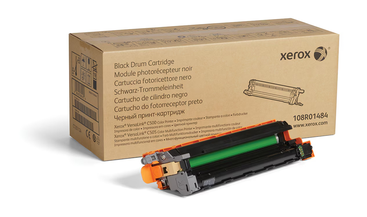 Xerox 108R01484 Black Drum Cartridge, Xerox VersaLink C505