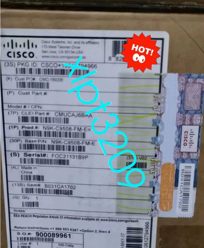 N9K-C9508-FM-E Cisco Switch Brand New FedEx or DHL