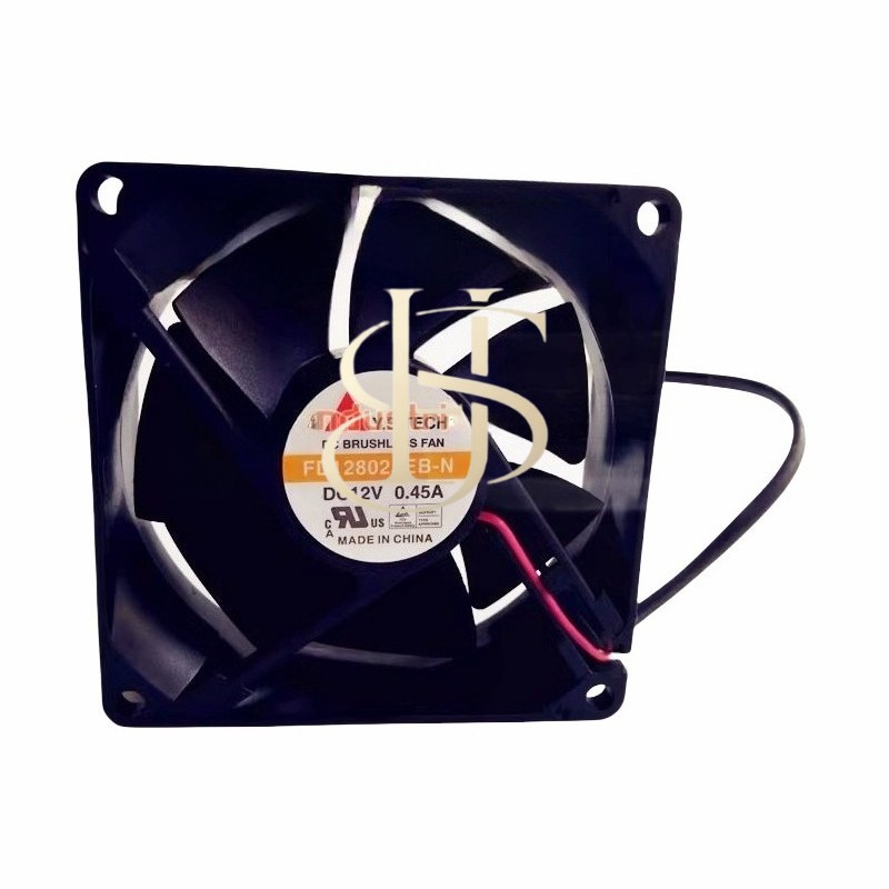 1PCS new Y.S.TECH FD128025EB-N 12V 0.45A 8025 8CM 2 Wire Dual Ball Cooling Fan