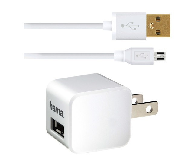 Wholesale Lot 10x HAMA Wall Home Charger 2.4 Amp Cube/ 6FT Micro USB Cable 