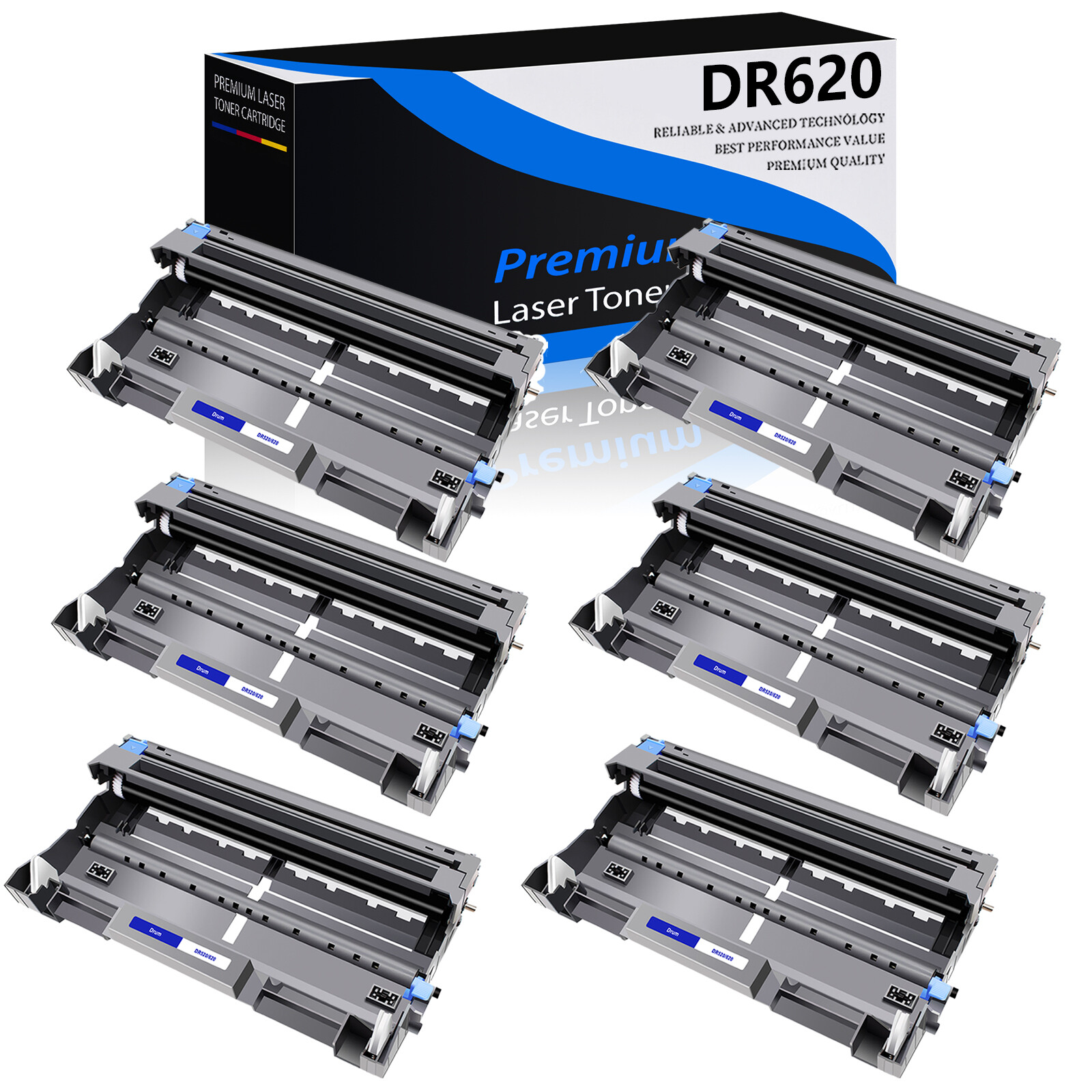 6PK DR620 Drum Unit Compatible with Brother DCP-8050DN 8080DN HL-5350DN 5370DWT