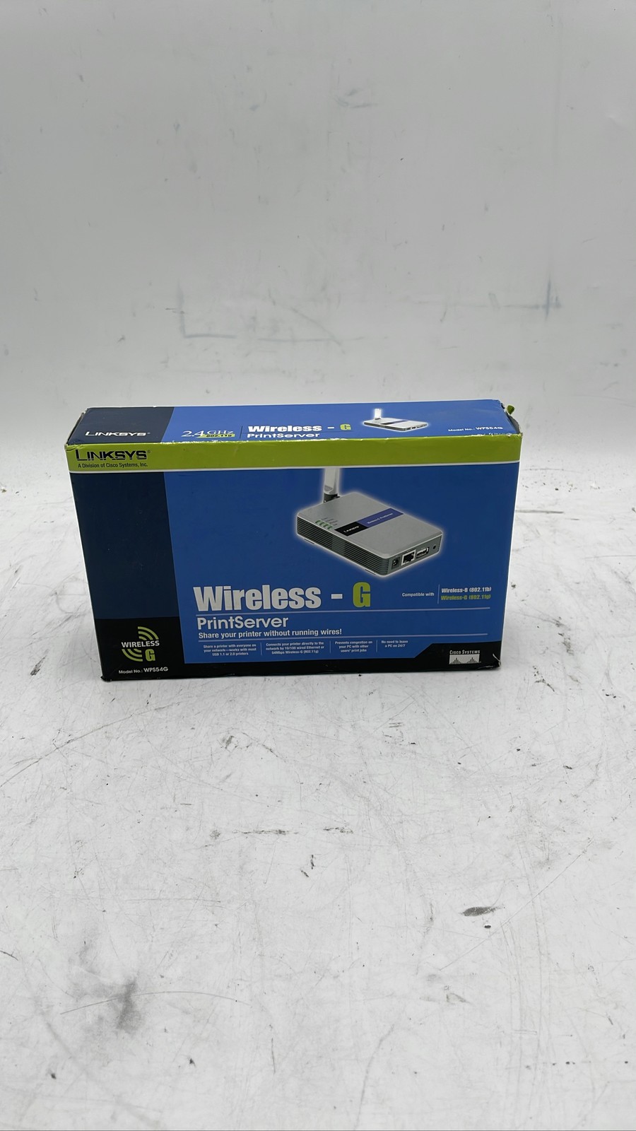 Linksys WPS54G Wireless-G USB Print Server 802.11g Cisco