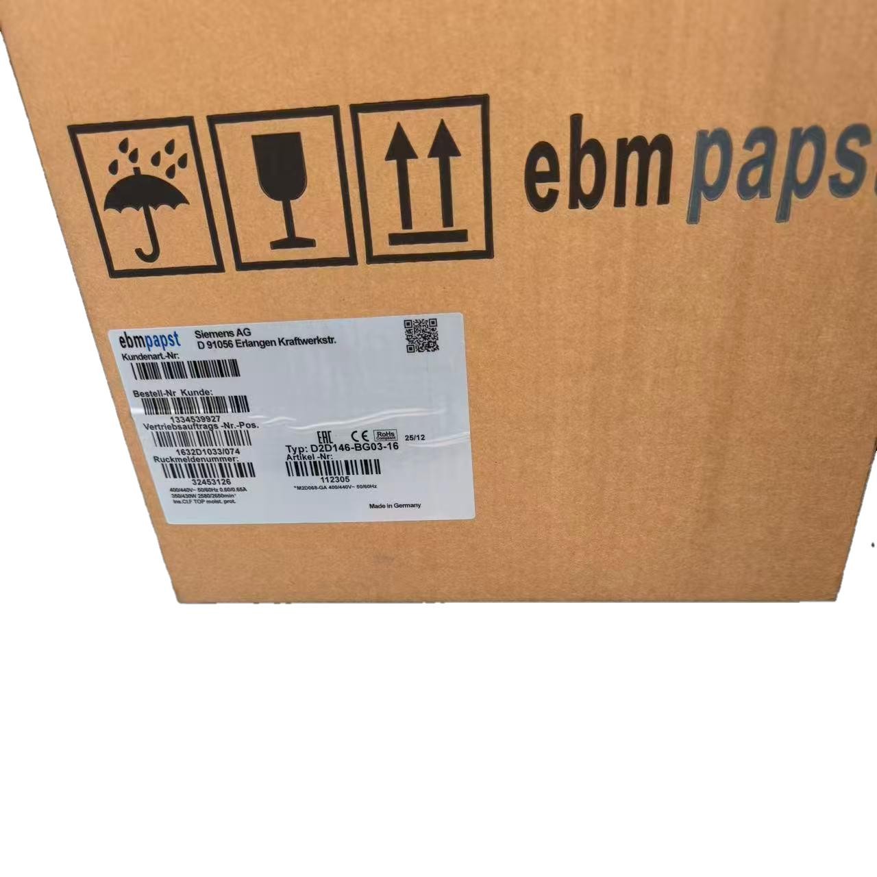New 1Pcs D2D146-BG03-16 M2D068-GA for Ebmpapst Inverter Fan