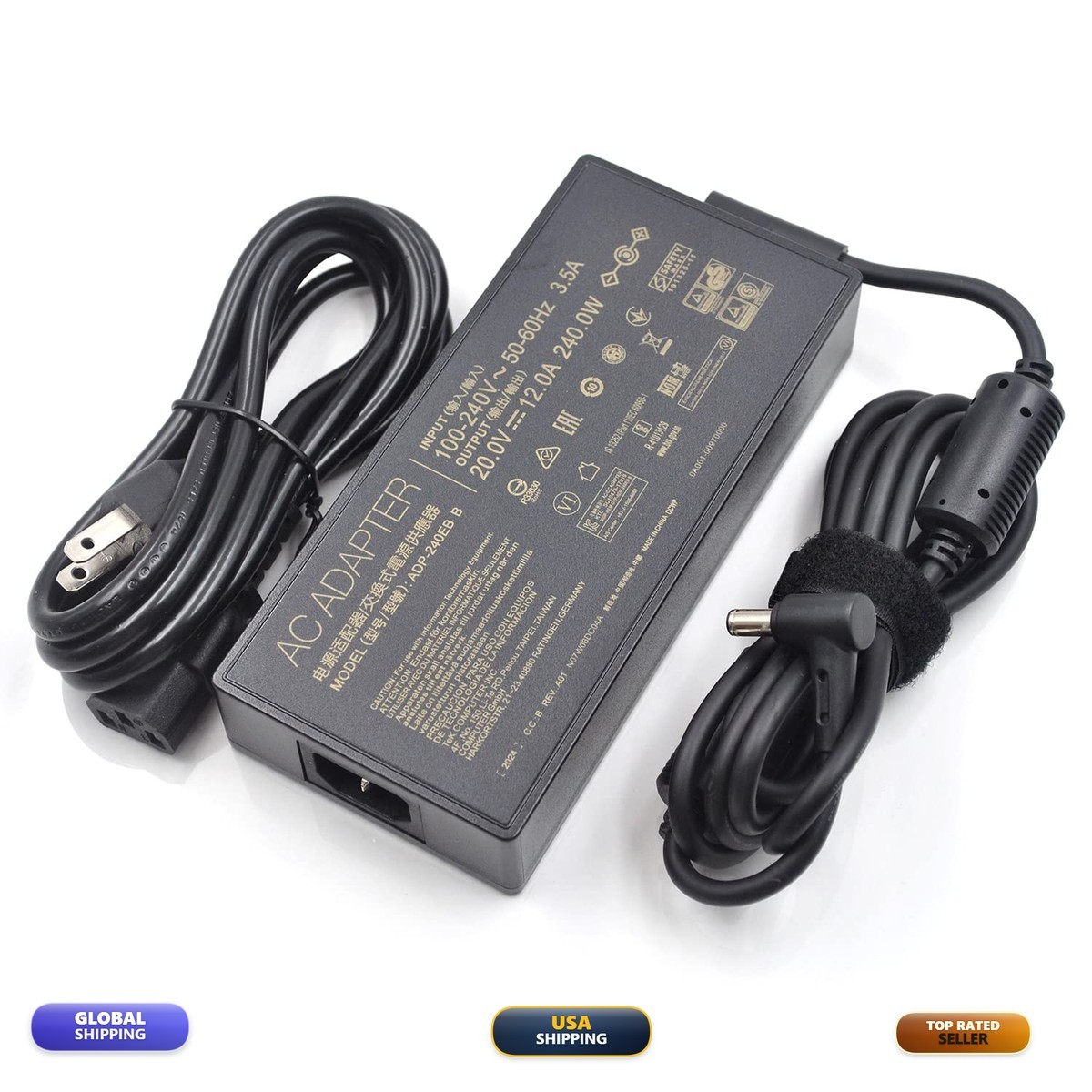 Lrker ADP-240EB B 20V 12A 240W AC Adapter Power Supply ASUS ROG 15 RTX2080