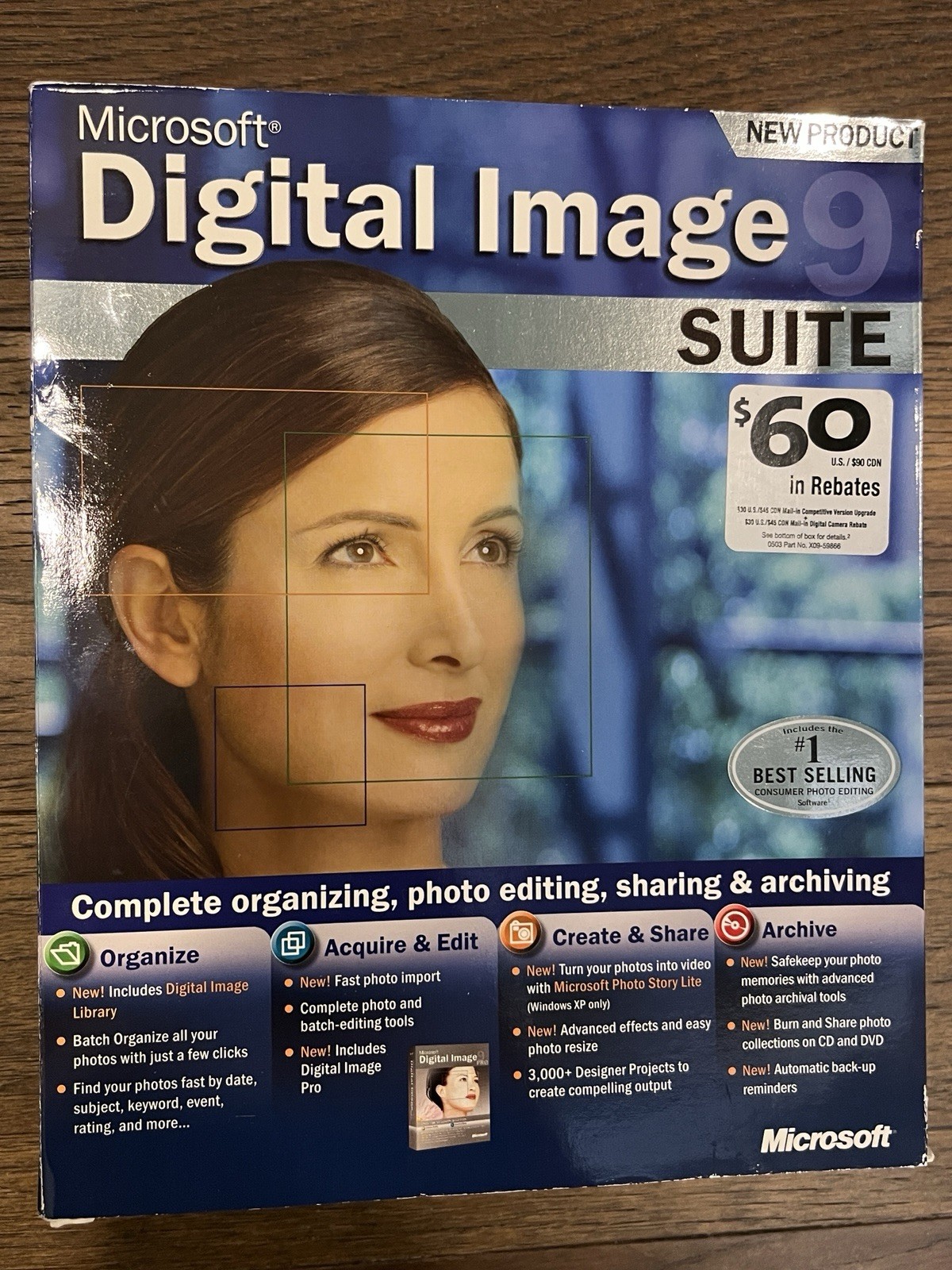 Microsoft Digital Image Suite 9: Windows OS, Excellent, w/ CD Set