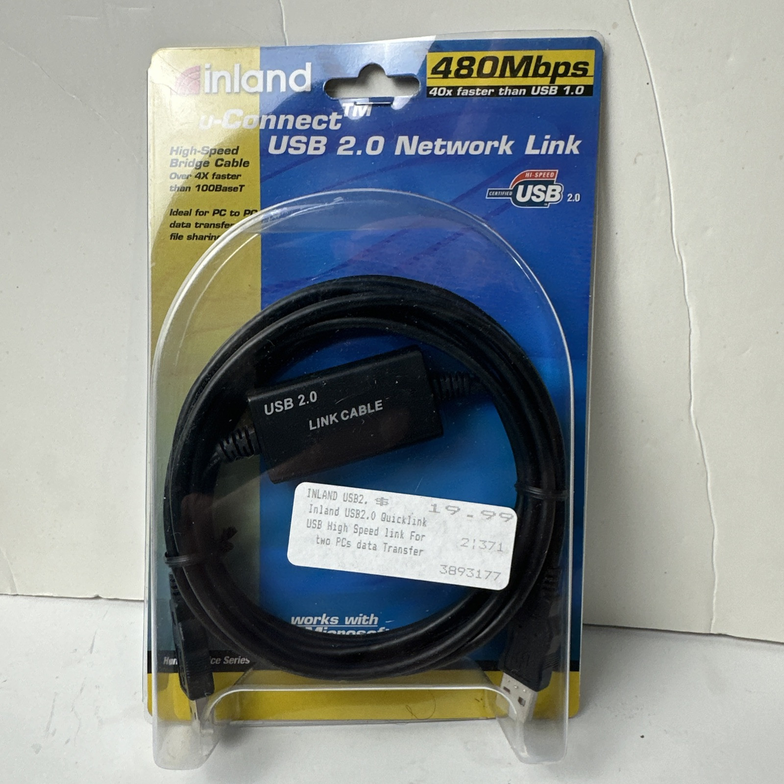 Brand New Inland USB 2.0 Network Link