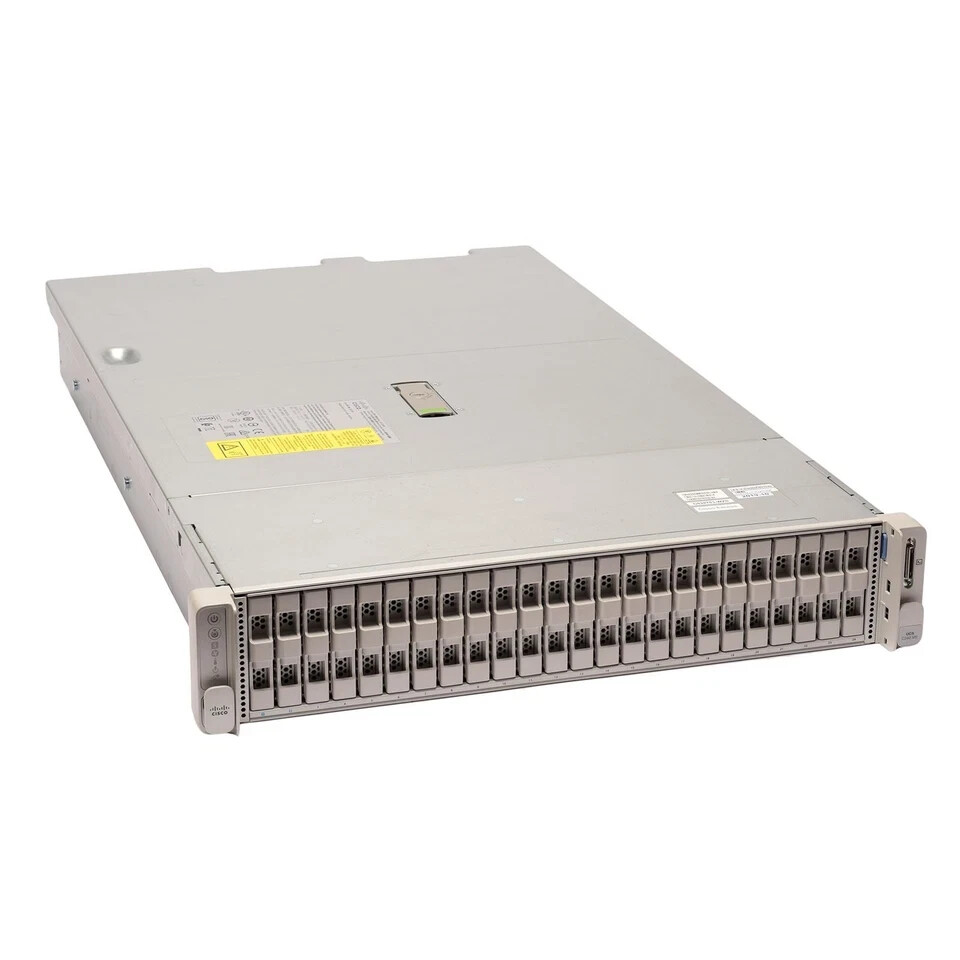 Cisco UCSC-C240-M5SX 24SFF Server, 2x Platinum 8160, 64GB RAM, 25GbE, RAID