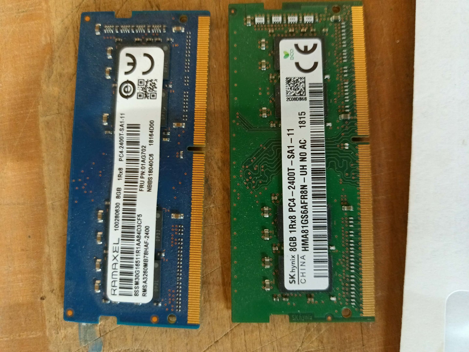 16GB (2x8GB) DDR4 2400MHz PC4-2400T Laptop RAM SODIMM Memory SK Hynix & Ramaxel
