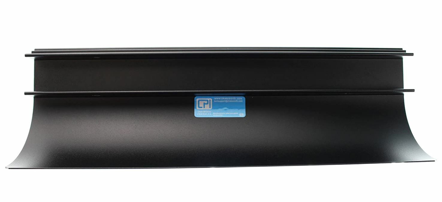 Chatsworth (CPI) 12100718 Cable Runway Radius Drop, 17" Width, Aluminum Black
