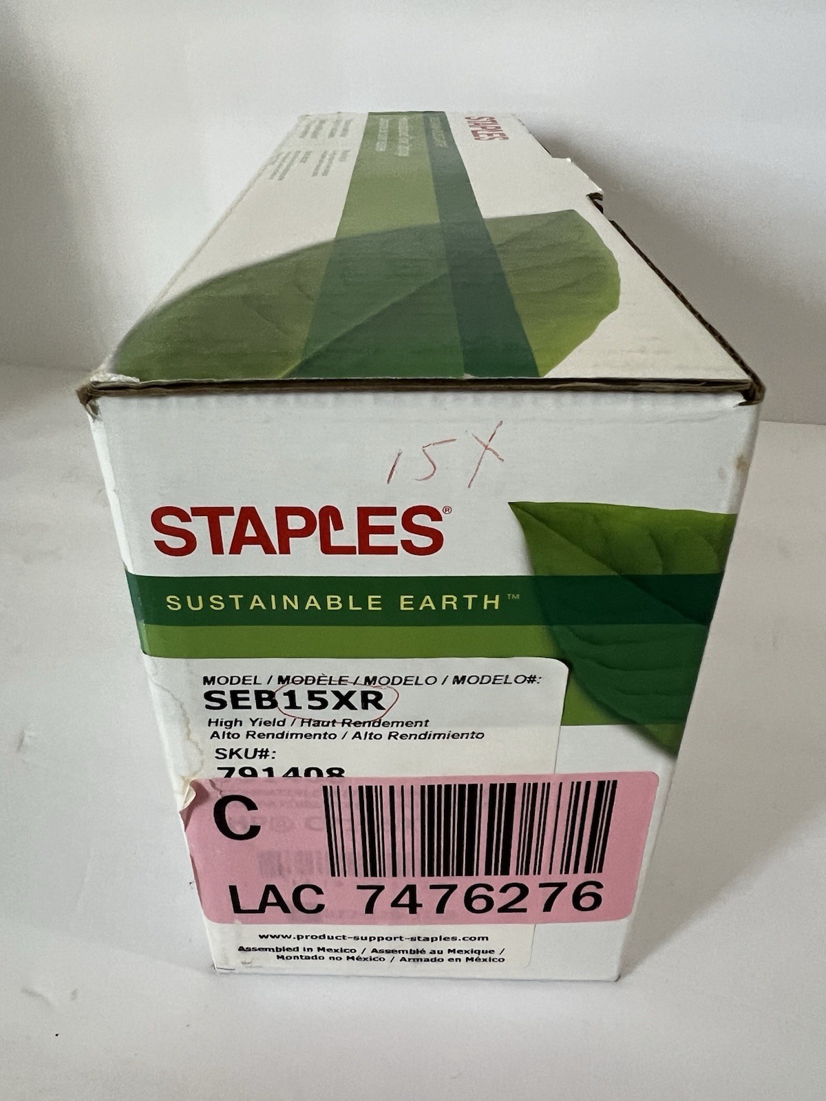Staples SEB15XR Black Reman Laser Toner Cartridge for HP C7115X