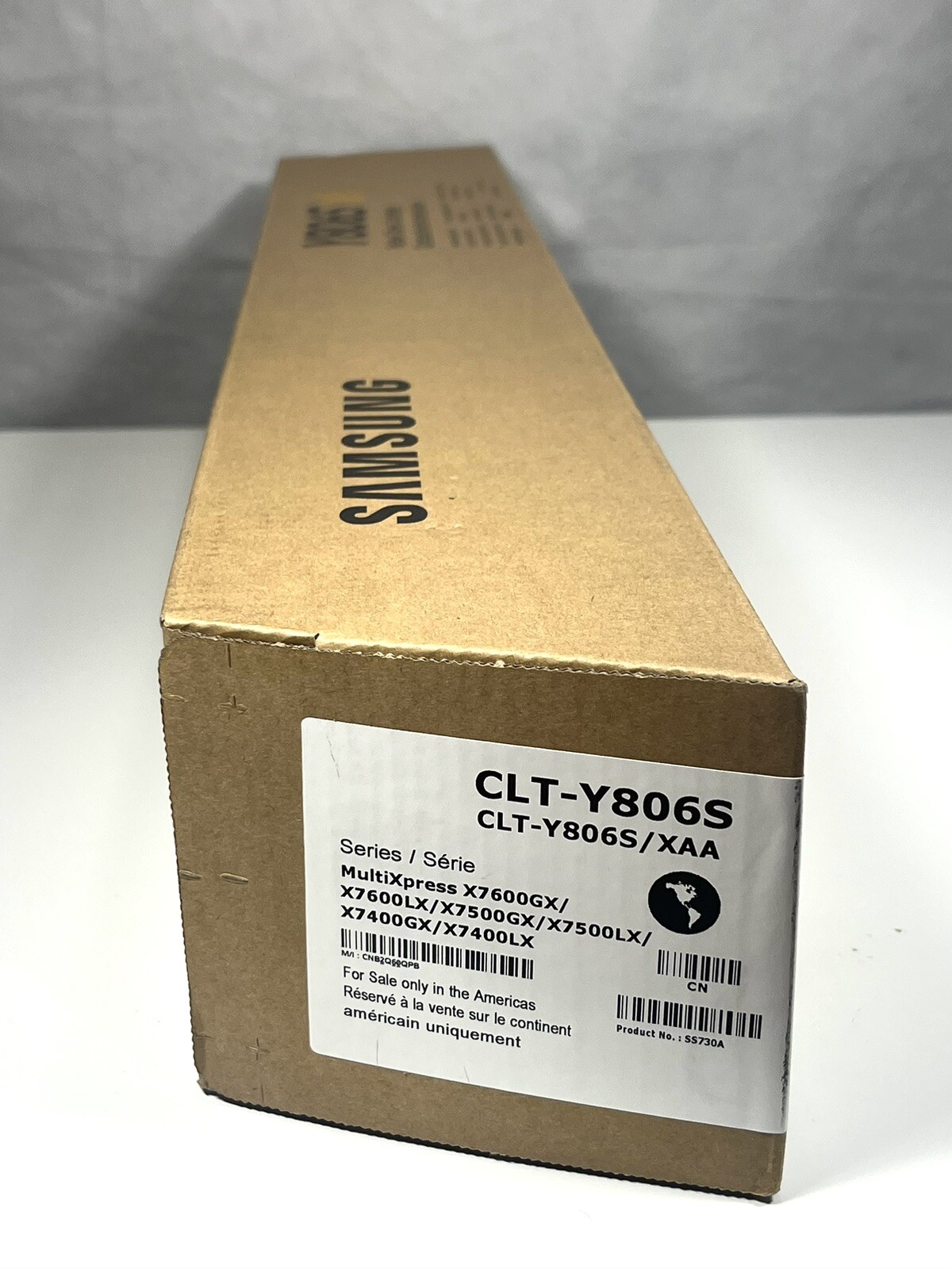 Samsung CLT-Y806S Yellow Toner Cartridge 30k Multipress X7600GX Sealed New