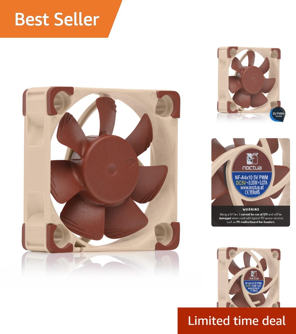 Ultra Quiet 40x10mm PWM Fan with USB Power - Ideal for Silent Cooling Solutions