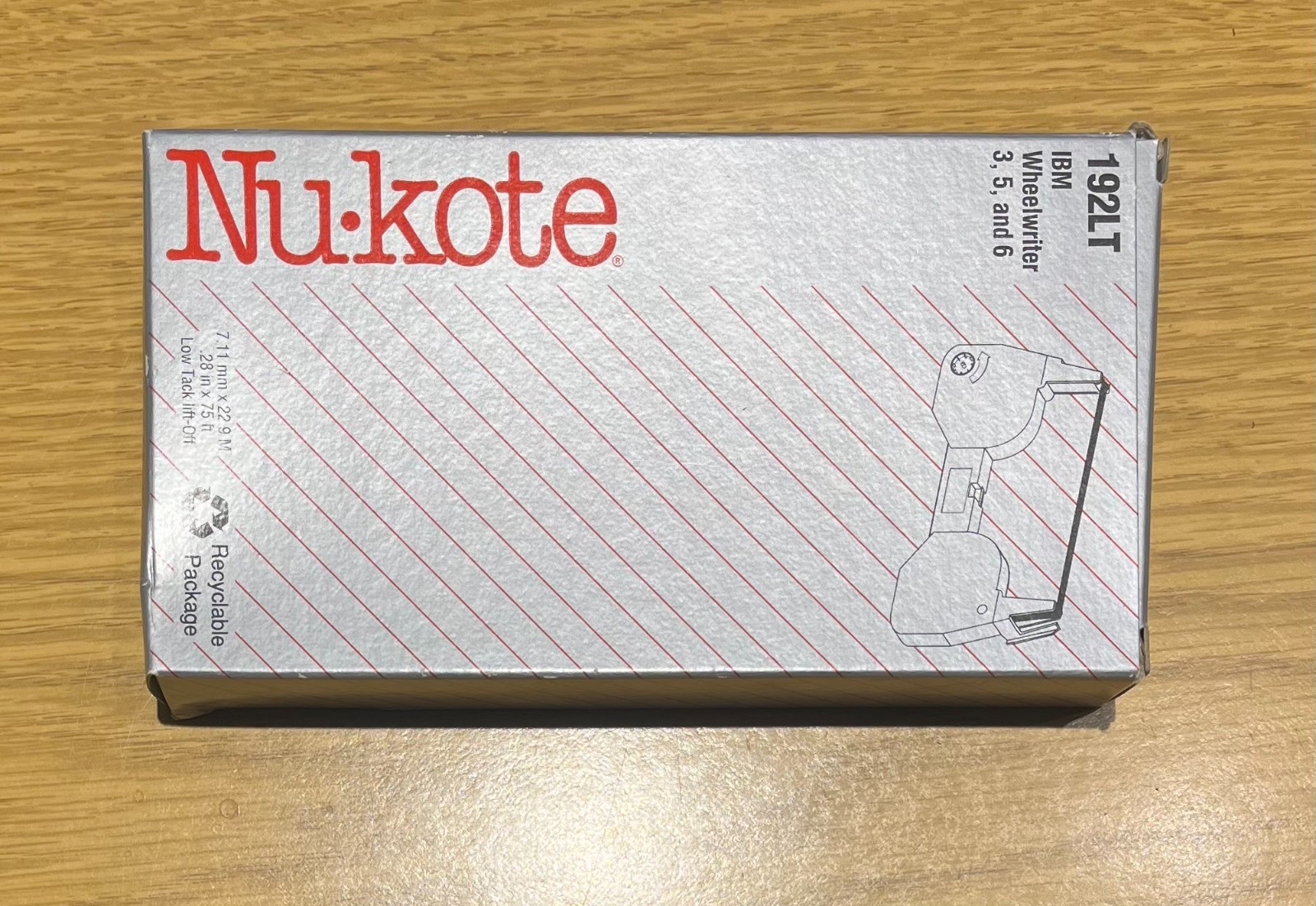 Nu-kote 192LT IBM Wheelwriter 3, 5, 6 Low-Tack Lift-off Cassette QTY