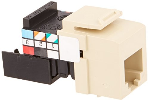 Leviton 40836-BI Ivory Quickport Voice Grade