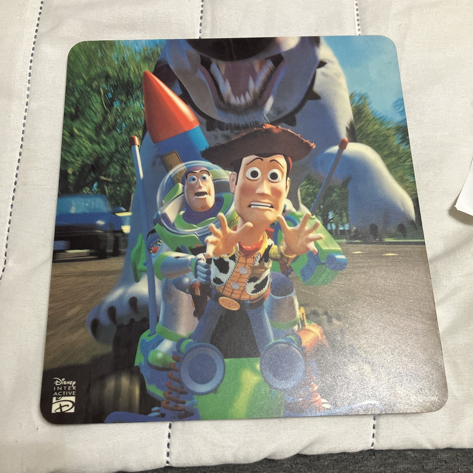 Disney Interactive Toy Story Woody Buzz Lightyear Mouse Pad. Perfect Condition