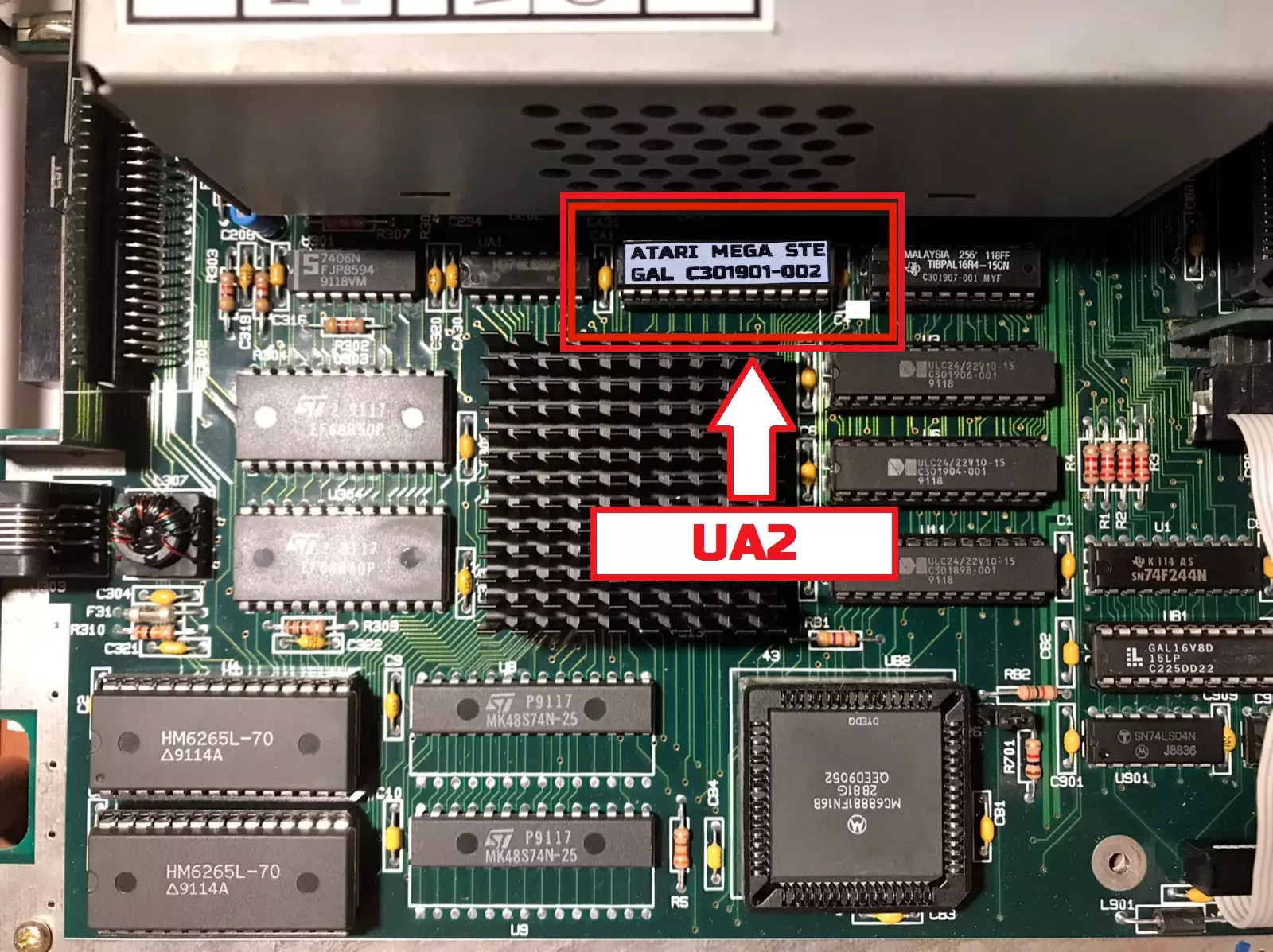 Atari MEGA STE GAL Floppy Disk 1.44MB HD UA2 C301901-002 Upgrade
