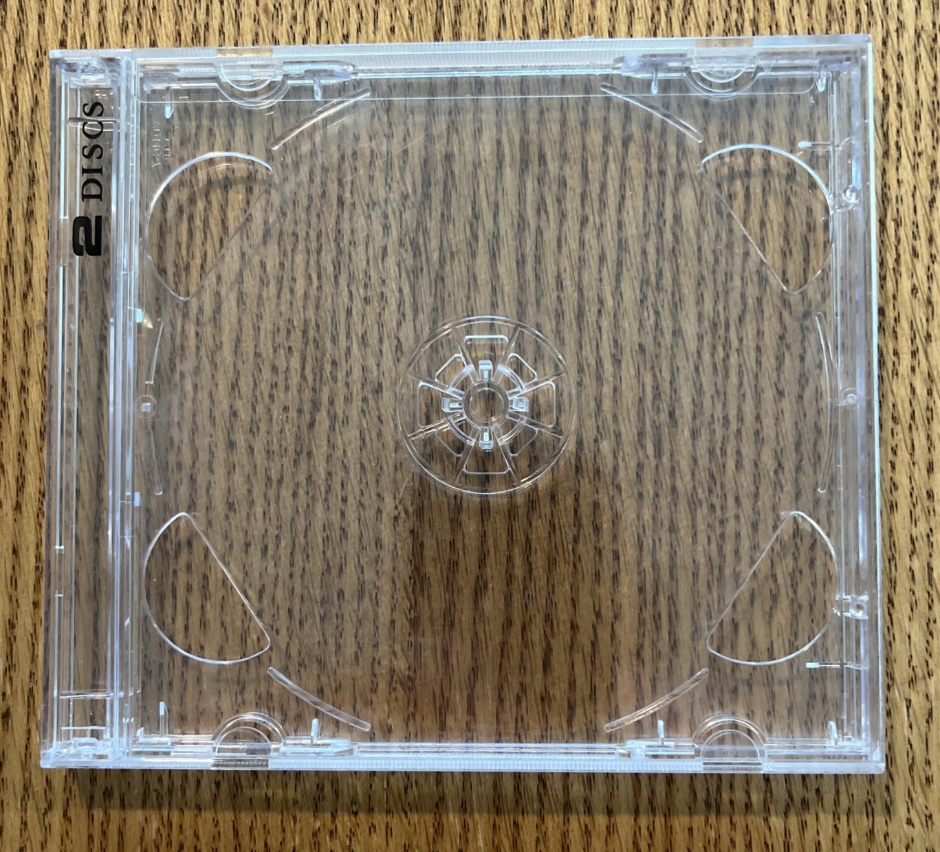 1x STANDARD Double CD Jewel Case 2-Disc with Tray  (2 CD) Clear Cover