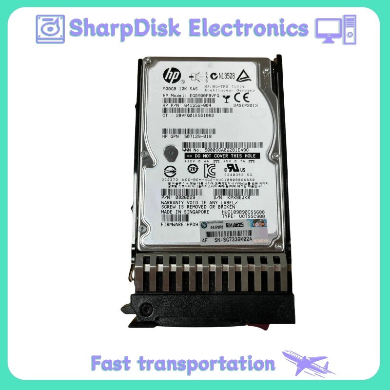 FOR HPE 619291-B21 619463-001 900GB 2.5" 10K SAS 6Gb G6 G7 Server HDD Hard Disk