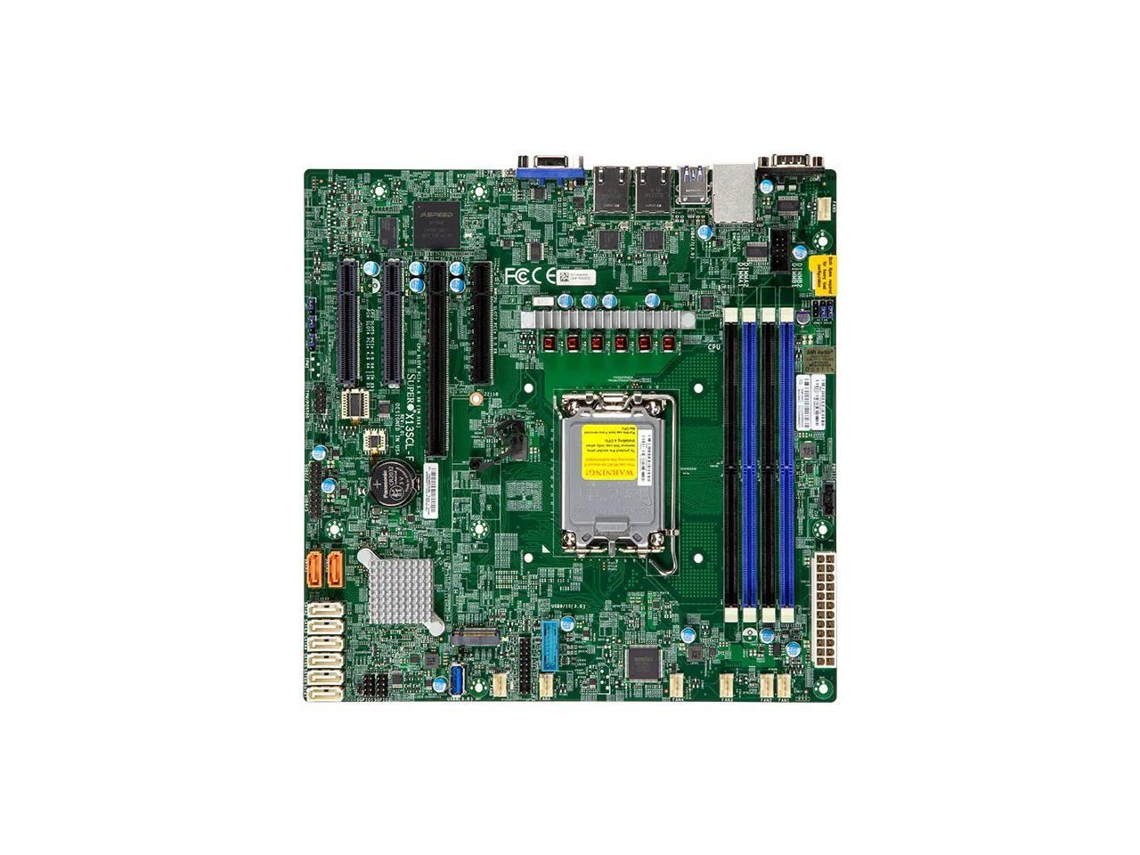 Supermicro MBD-X13SCL-F-O, Intel LGA 1700 Single Socket mATX Server Motherboard