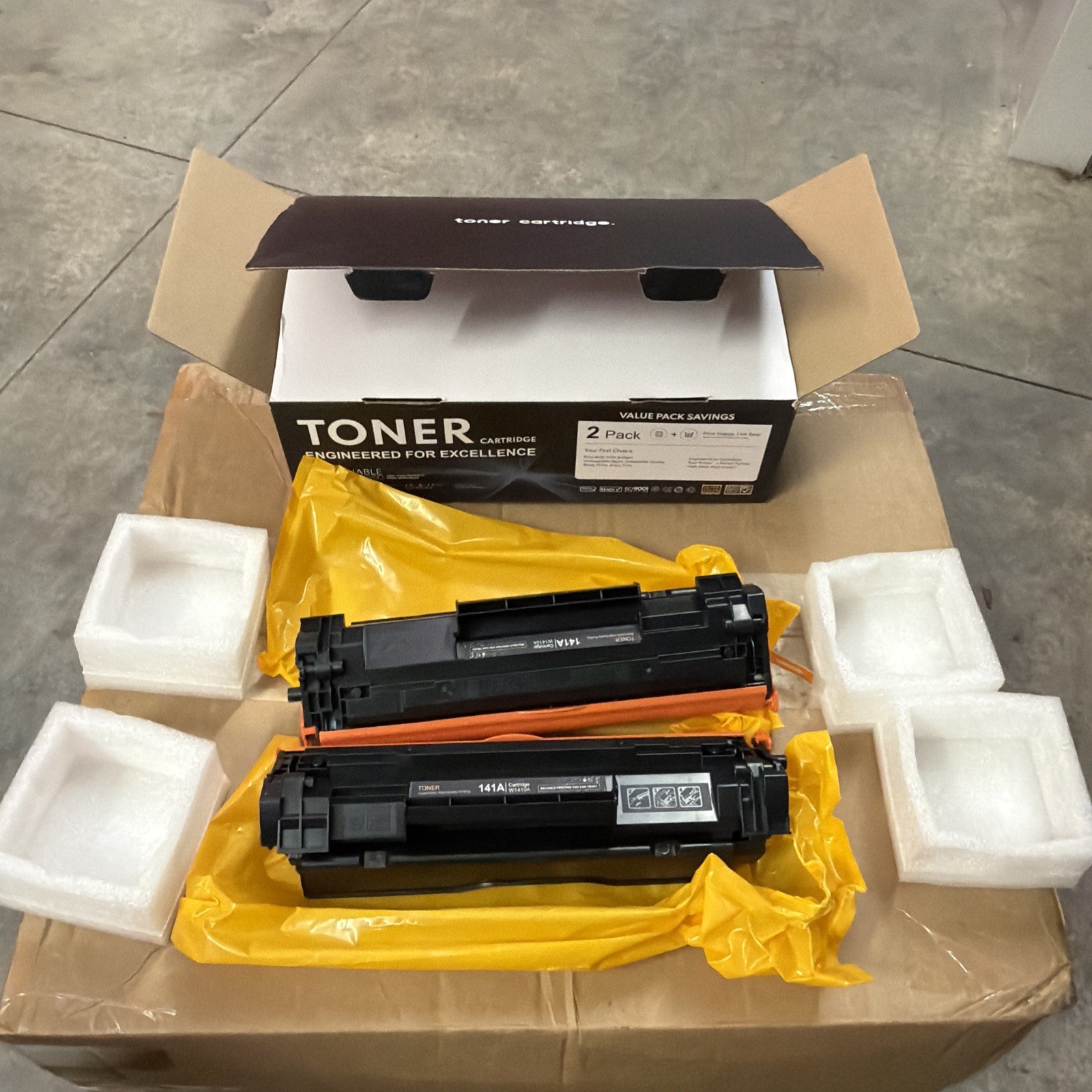 141A Toner Cartridge 2-Black Replacement for HP 141A W1410A 141X W1410X READ*