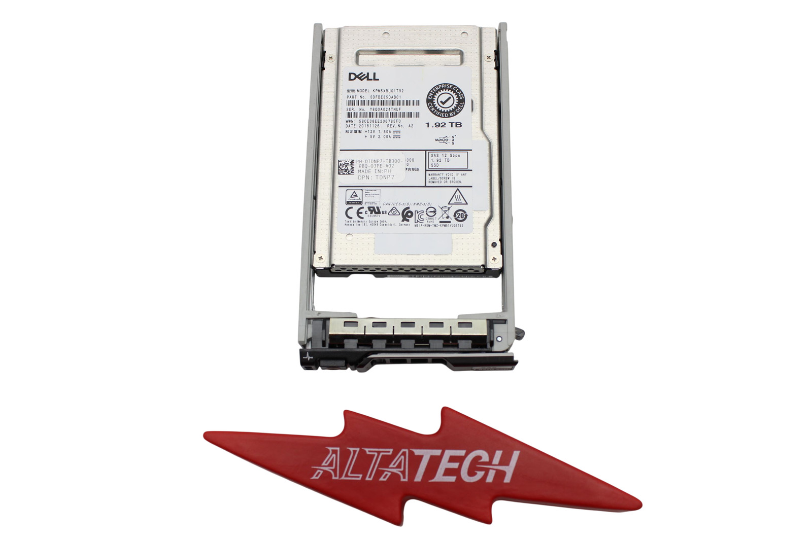 Dell TDNP7 1.92TB SSD SAS 2.5 12G RI