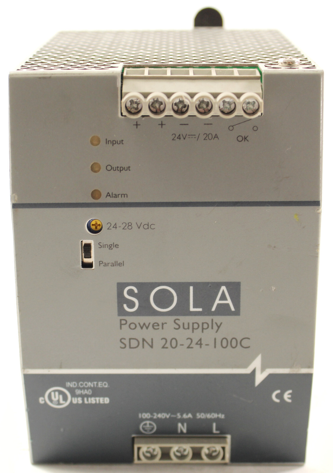 SOLA Emerson SDN 20-24-100C Power Supply 24VDC 20A Parallel Output 100-240VAC 