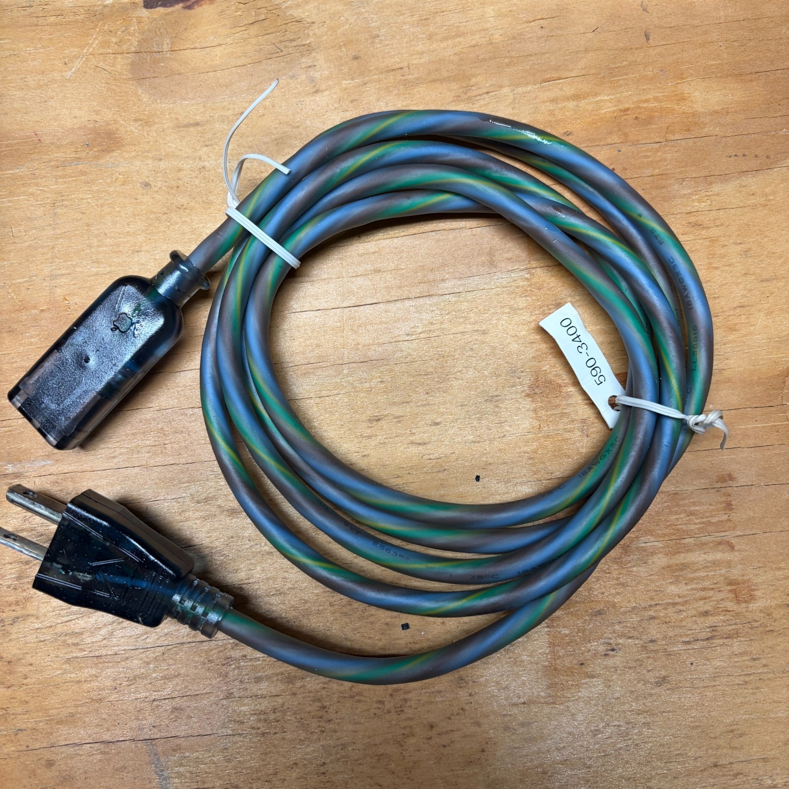 Genuine OEM Rainbow Apple iMac Volex Transparent 6ft Power Cord PS204 E62405SP