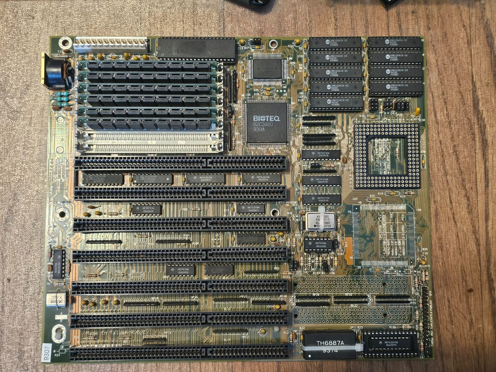 Clean Rare Retro Gaming Vintage Biostar MB-1433/50 AEA-V Ver5 ISA w/Memory