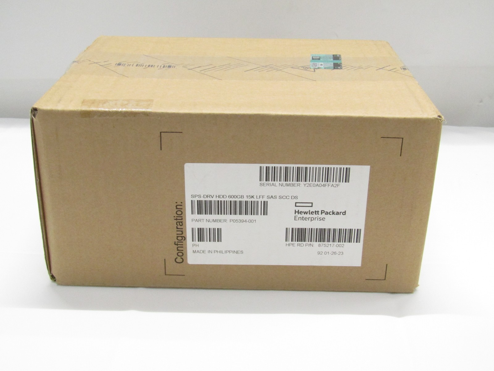 HPE P05394-001 600GB SAS 15K RPM 2.5" HDD Seagate ST600MP0036 with Server Caddy
