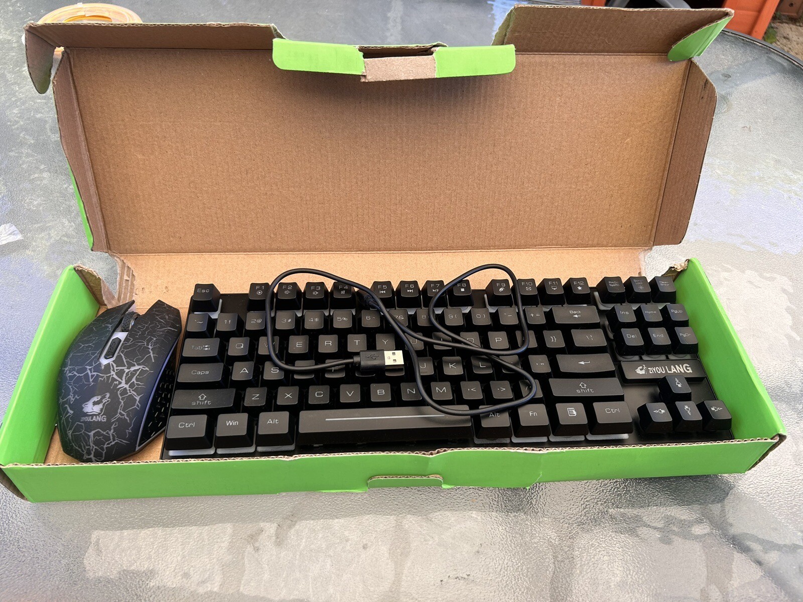 Ziyou Lang T87 Light Up Wireless Keyboard And Mouse 