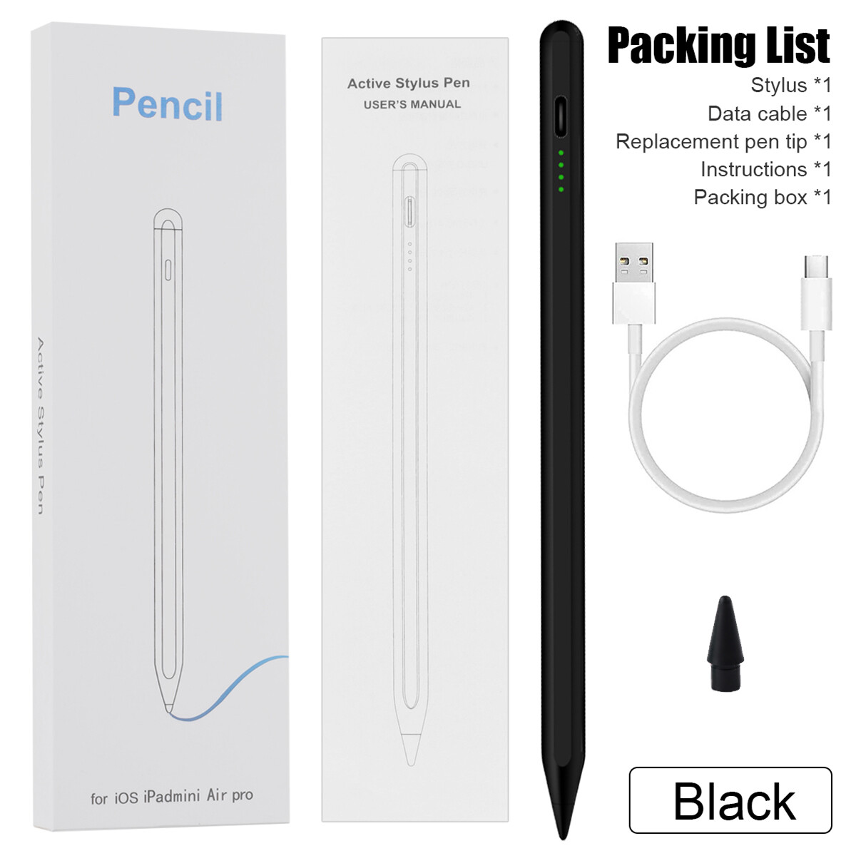1st 2nd Generation Pencil Pen Stylus For Apple iPad 6th 7th 8th 9th 10th Gen US